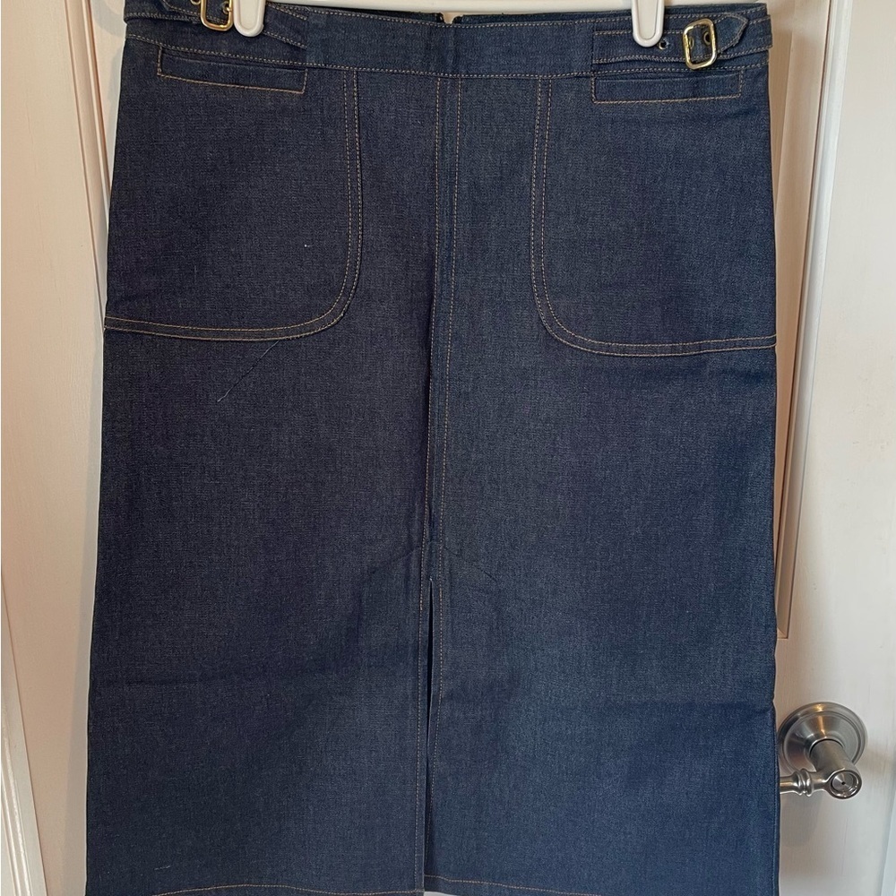 William Barry Denim Blue Skirt Vintage 8